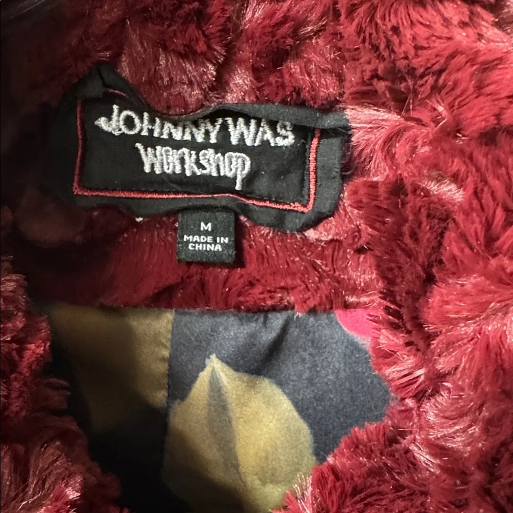 Johnny Was faux fur coat - Picture 2 of 7